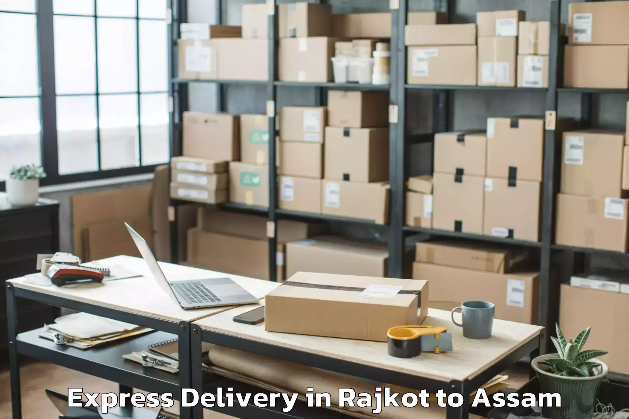 Hassle-Free Rajkot to Bilasipara Pt Express Delivery